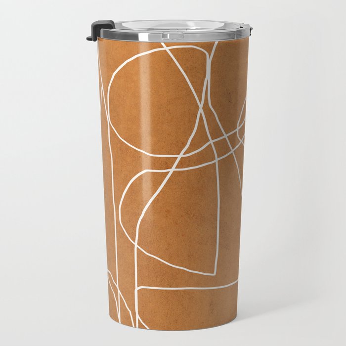 Abstract line art 17 Travel Mug Gallery Image 3