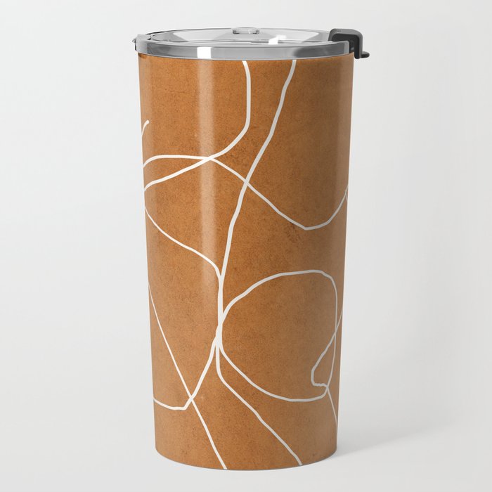 Abstract line art 17 Travel Mug Gallery Image 2