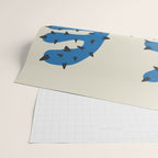 Matisse Inspired Blue Shape Wrapping Paper Gallery Image 2