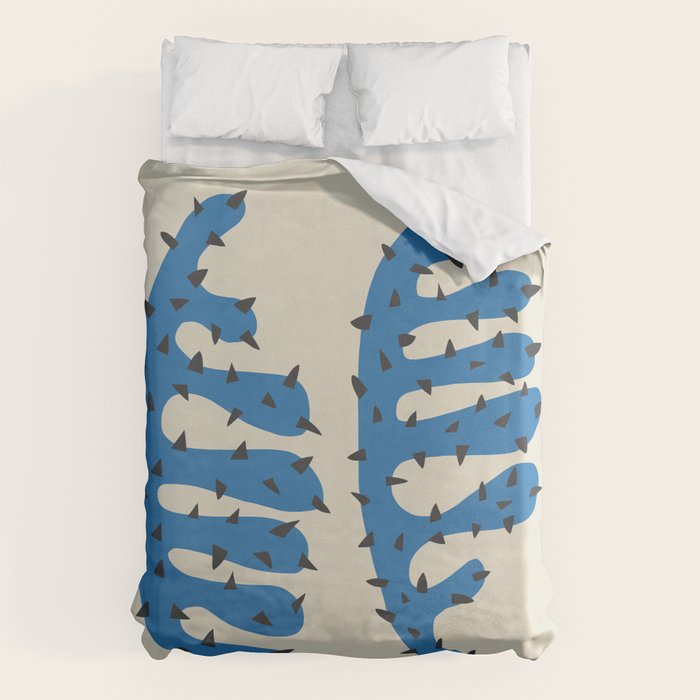 Matisse Inspired Blue Shape Duvet Cover Gallery Image 1