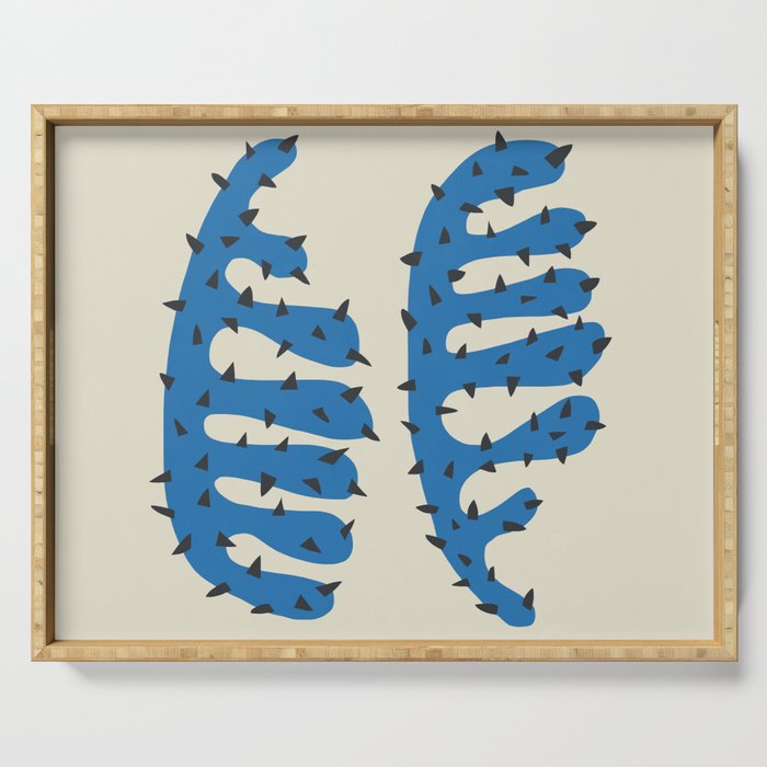 Matisse Inspired Blue Shape Serving Tray Gallery Image 1