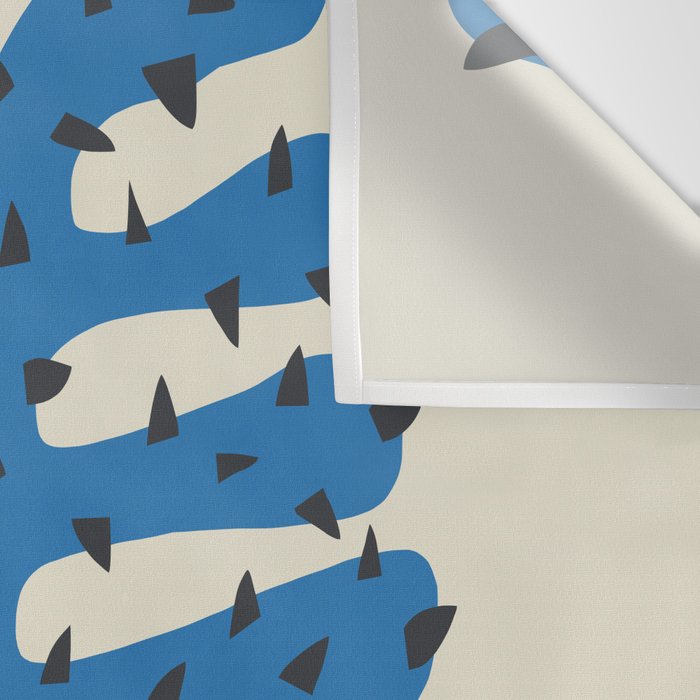 Matisse Inspired Blue Shape Wall Tapestry Gallery Image 3