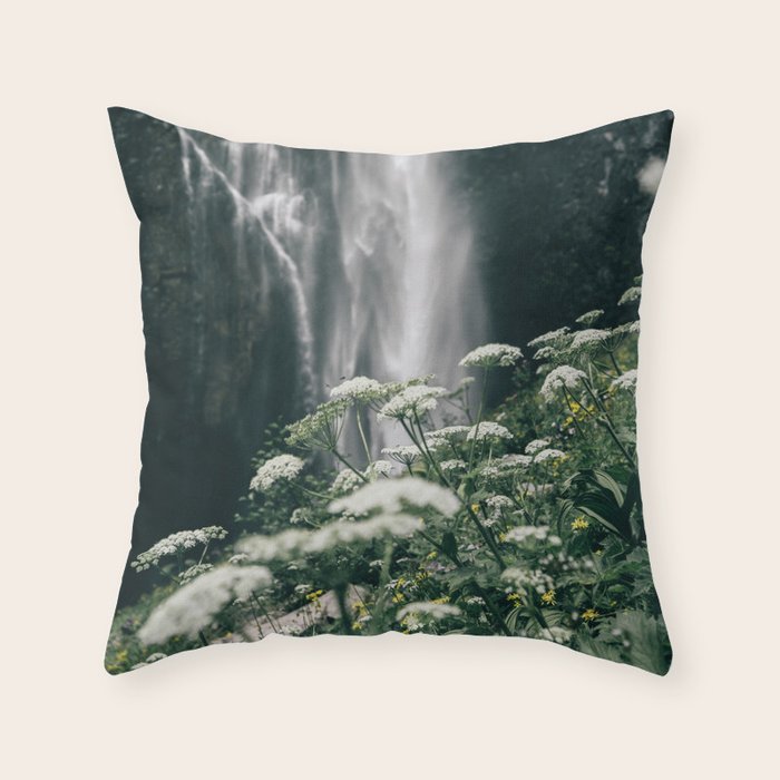 Floral Falls Throw Pillow Gallery Image 1