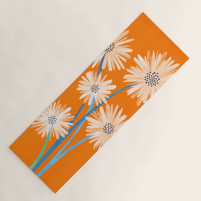 Moroccan Daisies Still Life Yoga Mat Gallery Image 1