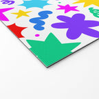 Colorful fun star doodle pattern Welcome Mat Gallery Image 2
