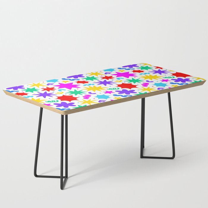 Colorful fun star doodle pattern Coffee Table Gallery Image 1