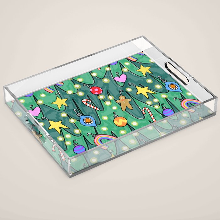 Decked Out Tree Acrylic Tray Gallery Image 1