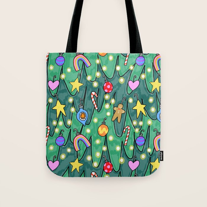 Decked Out Tree Tote Bag Gallery Image 1