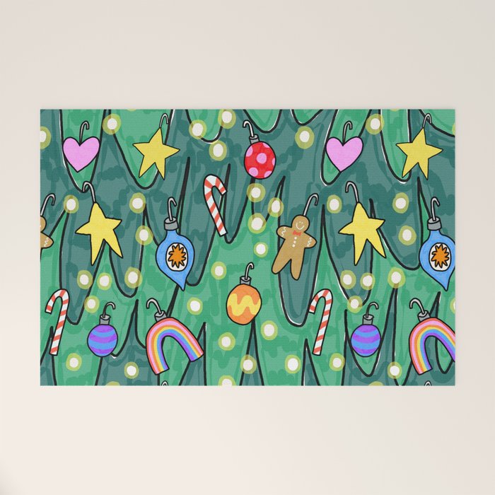 Decked Out Tree Welcome Mat Gallery Image 1