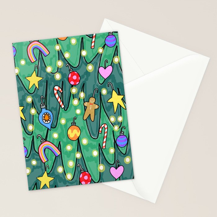 Decked Out Tree Stationery Card Gallery Image 2
