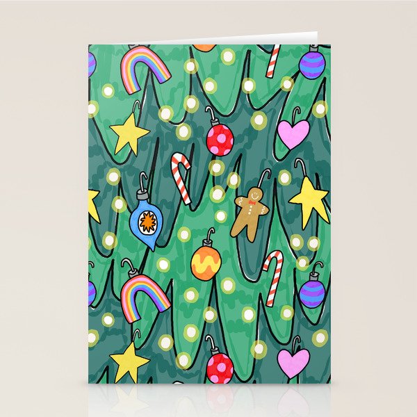 Decked Out Tree Stationery Card Gallery Image 1