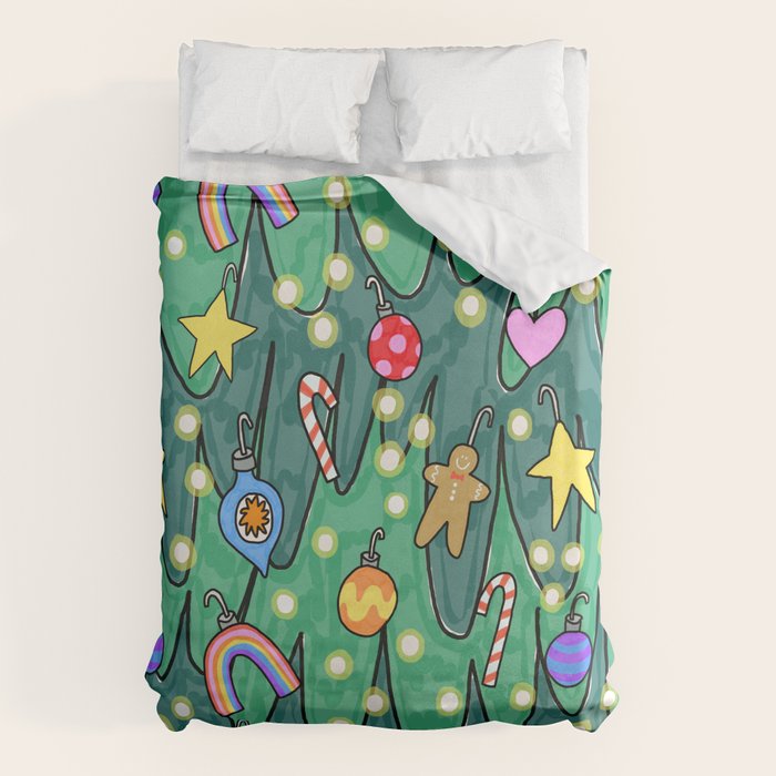 Decked Out Tree Duvet Cover