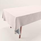 Perfect Pale Light Blush Pink Solid Color Tablecloth Gallery Image 1