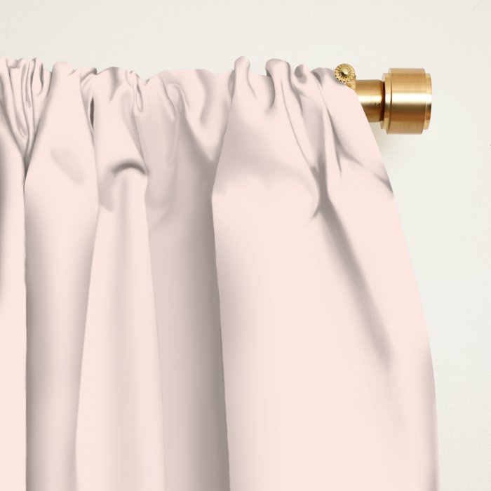 Perfect Pale Light Blush Pink Solid Color Window Curtain Gallery Image 2