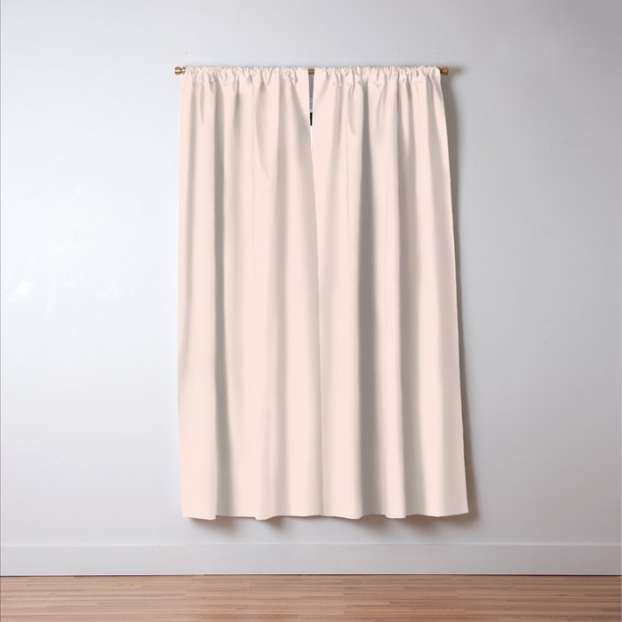Perfect Pale Light Blush Pink Solid Color Window Curtain Gallery Image 3
