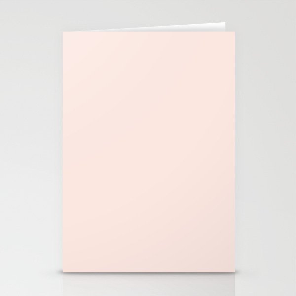 Perfect Pale Light Blush Pink Solid Color Stationery Card Gallery Image 2