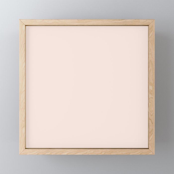 Perfect Pale Light Blush Pink Solid Color Mini Art Print Gallery Image 1