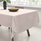 Perfect Pale Light Blush Pink Solid Color Tablecloth Gallery Image 3