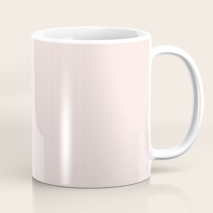 Perfect Pale Light Blush Pink Solid Color Coffee Mug Gallery Image 1