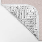 Perfect Pale Light Blush Pink Solid Color Bath Mat Gallery Image 2