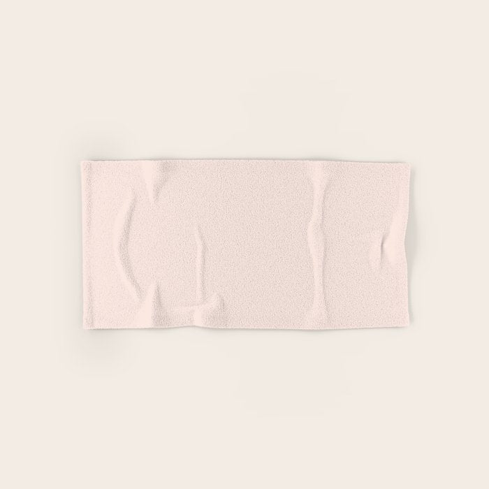 Perfect Pale Light Blush Pink Solid Color Bath Towel Gallery Image 1