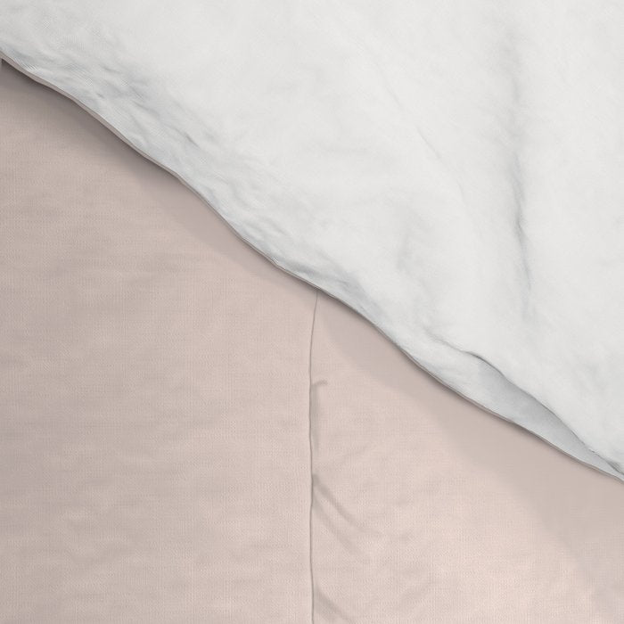 Perfect Pale Light Blush Pink Solid Color Comforter Gallery Image 4