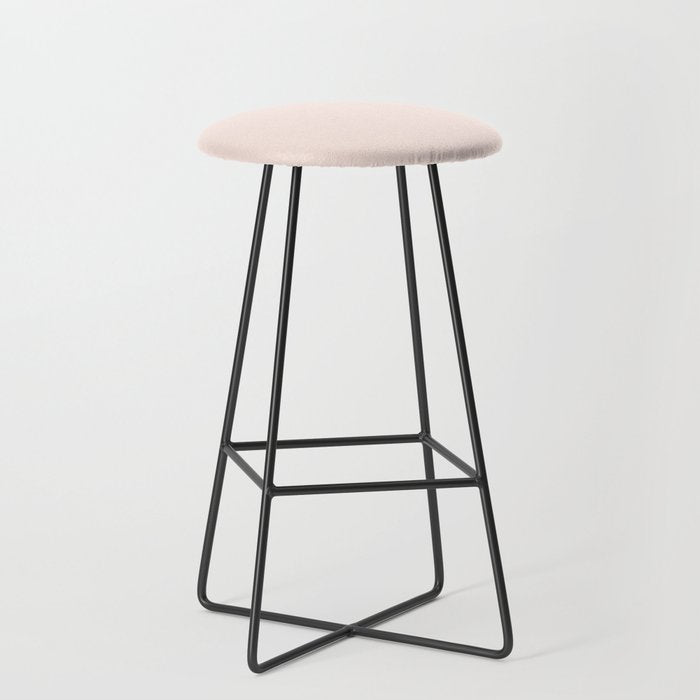 Perfect Pale Light Blush Pink Solid Color Stool Gallery Image 1