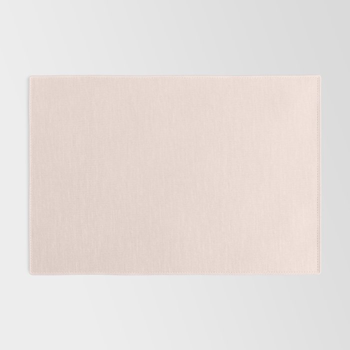 Perfect Pale Light Blush Pink Solid Color Rug Gallery Image 2