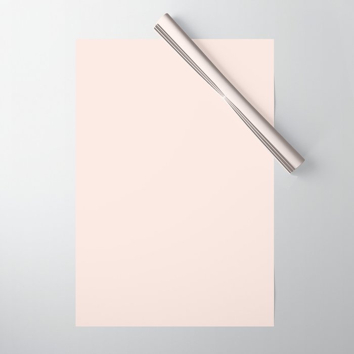 Perfect Pale Light Blush Pink Solid Color Wrapping Paper Gallery Image 1