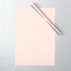 Perfect Pale Light Blush Pink Solid Color Wrapping Paper Gallery Image 1
