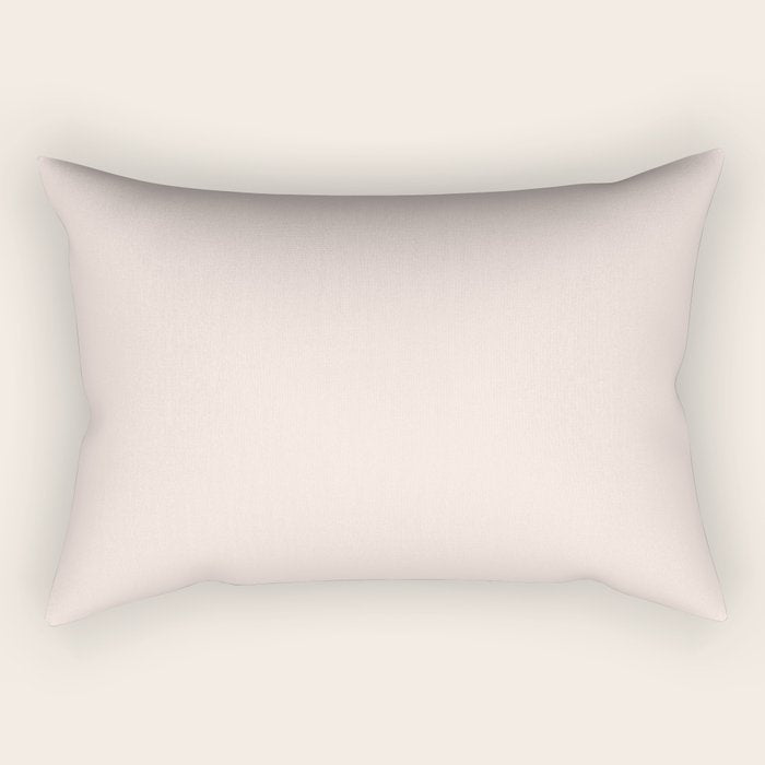 Perfect Pale Light Blush Pink Solid Color Rectangular Pillow Gallery Image 1