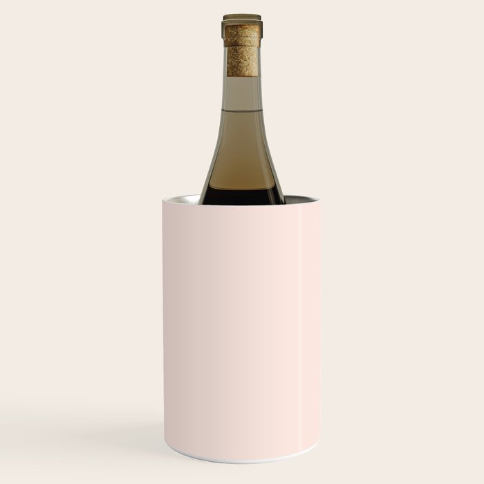 Perfect Pale Light Blush Pink Solid Color Wine Chiller Gallery Image 3