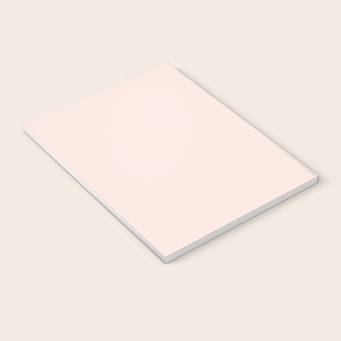 Perfect Pale Light Blush Pink Solid Color Notebook Gallery Image 3