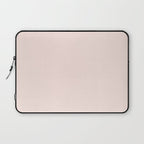 Perfect Pale Light Blush Pink Solid Color Laptop Sleeve Gallery Image 1