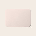 Perfect Pale Light Blush Pink Solid Color Bath Mat Gallery Image 1