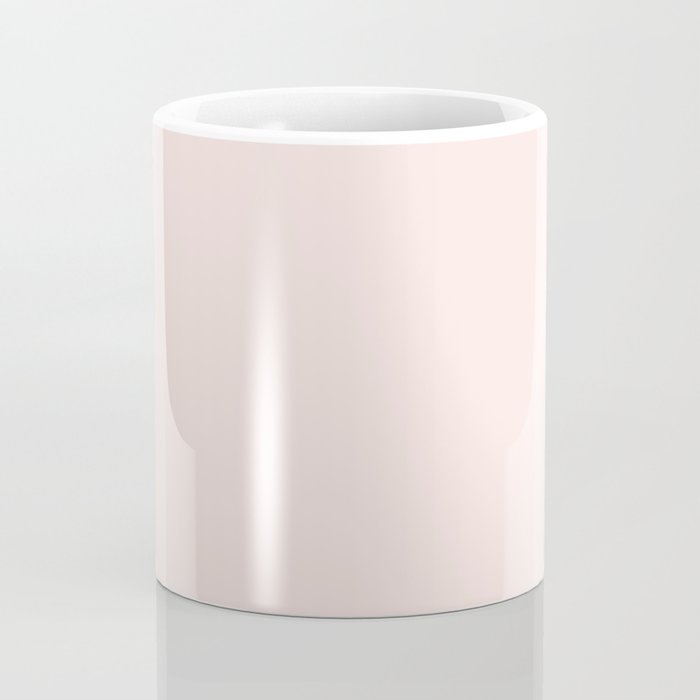 Perfect Pale Light Blush Pink Solid Color Coffee Mug Gallery Image 4