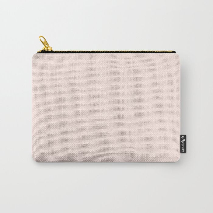Perfect Pale Light Blush Pink Solid Color Carry All Pouch Gallery Image 1