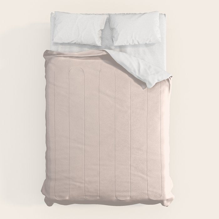 Perfect Pale Light Blush Pink Solid Color Comforter Gallery Image 6