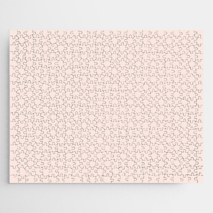 Perfect Pale Light Blush Pink Solid Color Jigsaw Puzzle Gallery Image 1