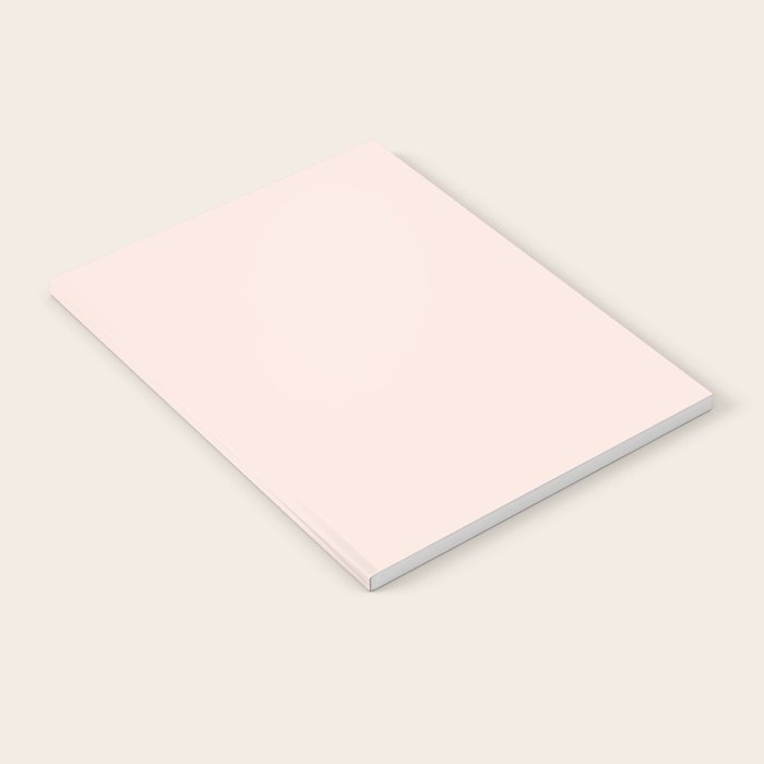 Perfect Pale Light Blush Pink Solid Color Notebook Gallery Image 2