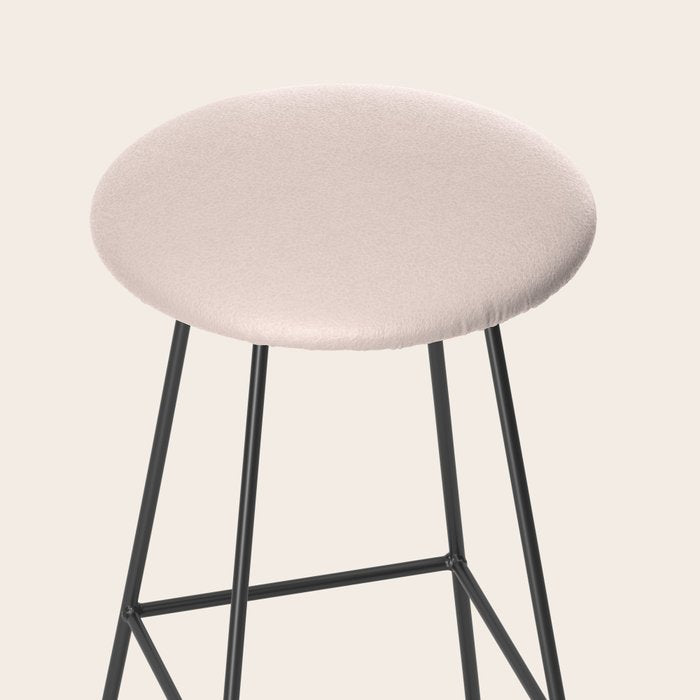 Perfect Pale Light Blush Pink Solid Color Stool Gallery Image 2