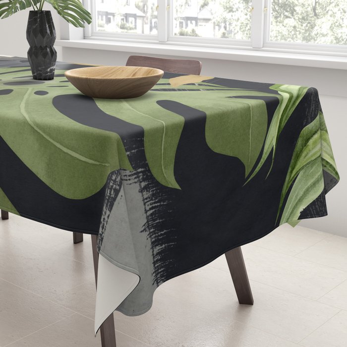 Abstract Art Tropical Leaves 101 Tablecloth Gallery Image 3