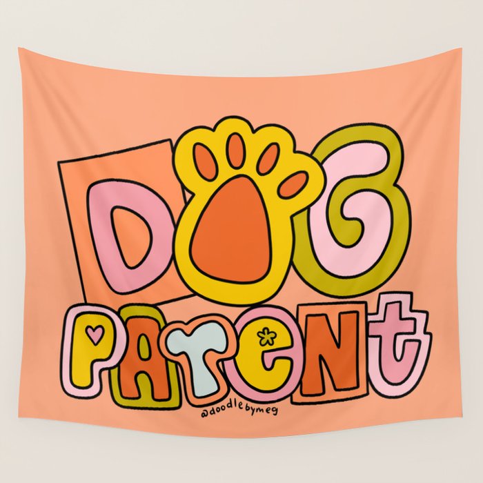Dog Parent Wall Tapestry Gallery Image 1
