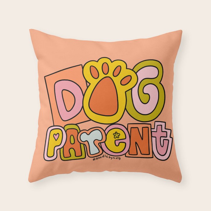 Dog Parent Throw Pillow Gallery Image 6