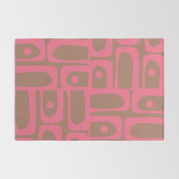 Mid Century Modern Piquet 3 Inspired by PANTONE 17 1230 Color of the Year Mocha Mousse Rug Gallery Image 2