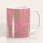 Mid Century Modern Piquet 3 Inspired by PANTONE 17 1230 Color of the Year Mocha Mousse Coffee Mug Gallery Image 1