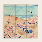 Beach Day II Wood Wall Art Gallery Image 1