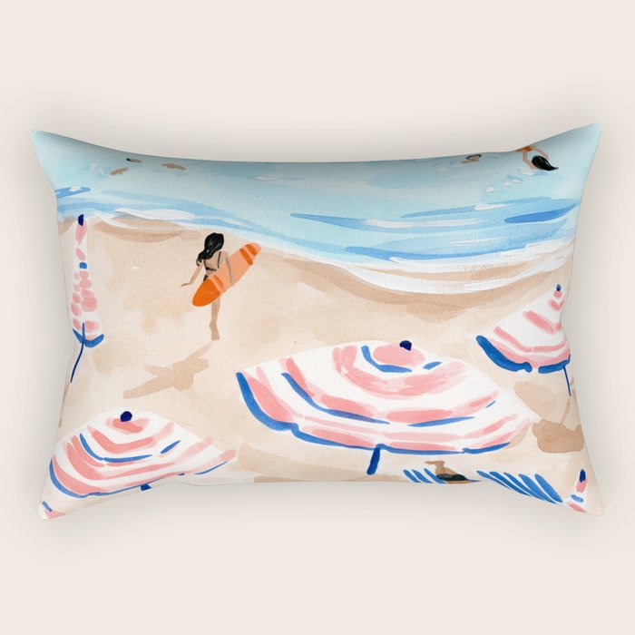 Beach Day II Rectangular Pillow Gallery Image 2