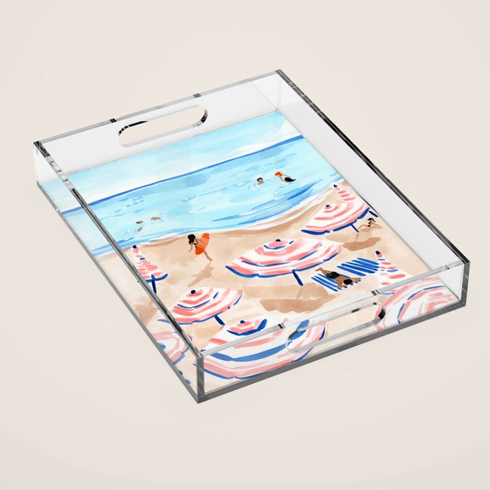Beach Day II Acrylic Tray Gallery Image 1