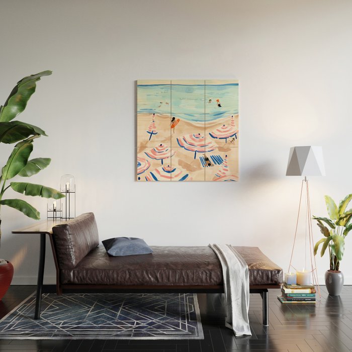Beach Day II Wood Wall Art Gallery Image 2
